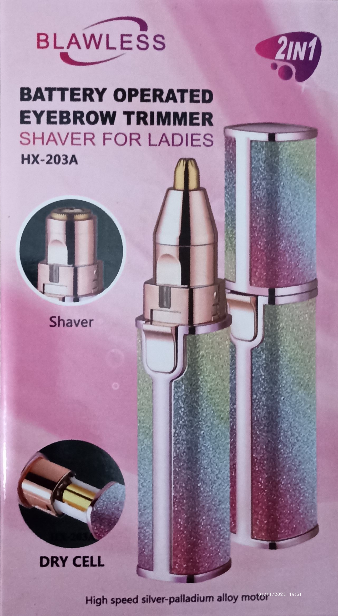 ماشین اصلاح بانوان دو کاره BlawLess مدل HX - 203A اورجینال