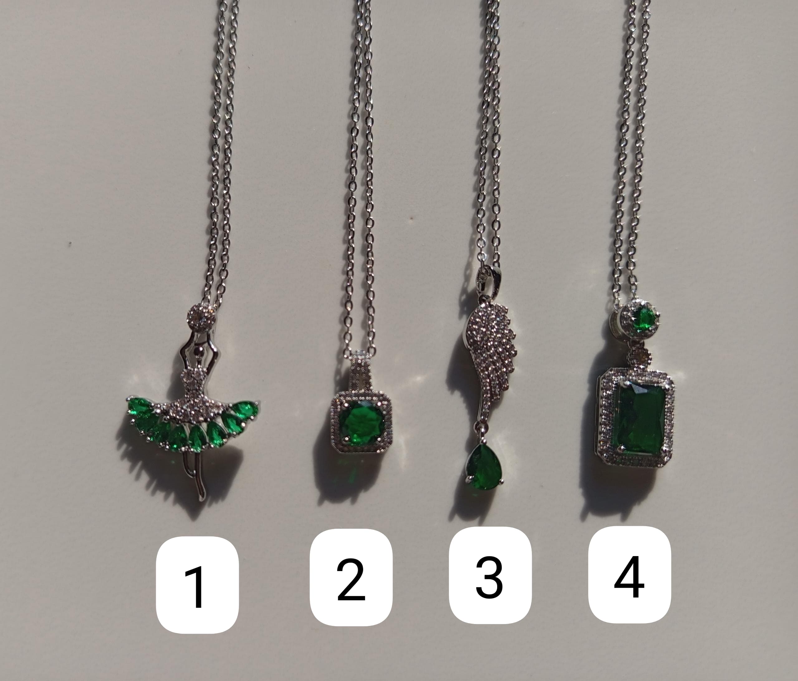 گردنبند جواهری سبز