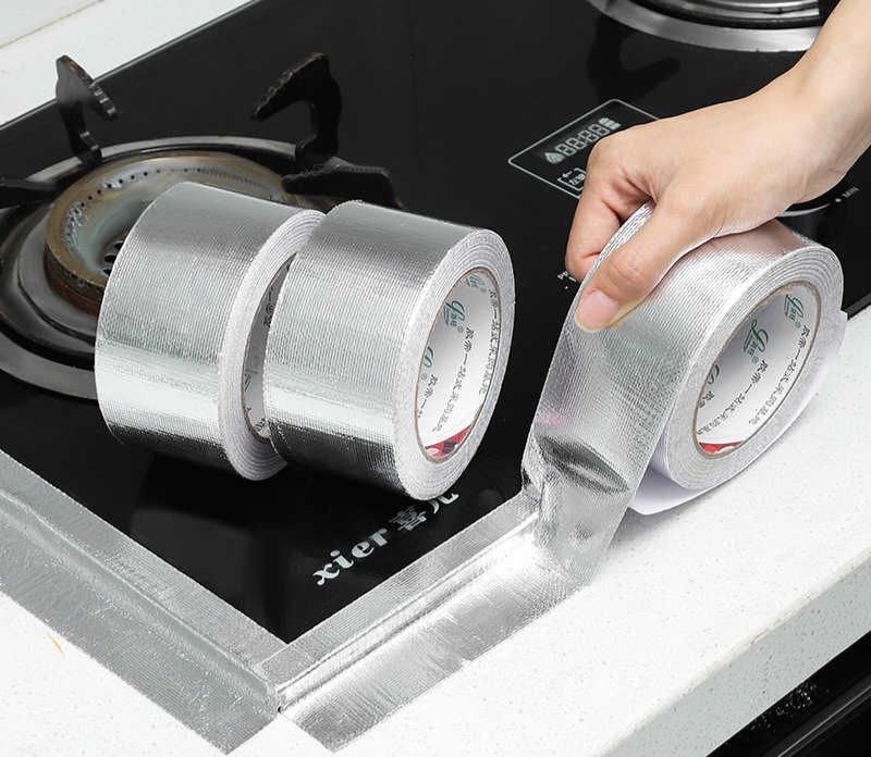 چسب آلومینیومی دور گاز ۵ سانتی نسوز‎