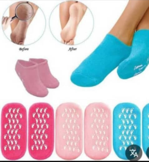 جوراب سیلیکونی (اصل ) مخصوص درمان ترک و خشکی کف پا