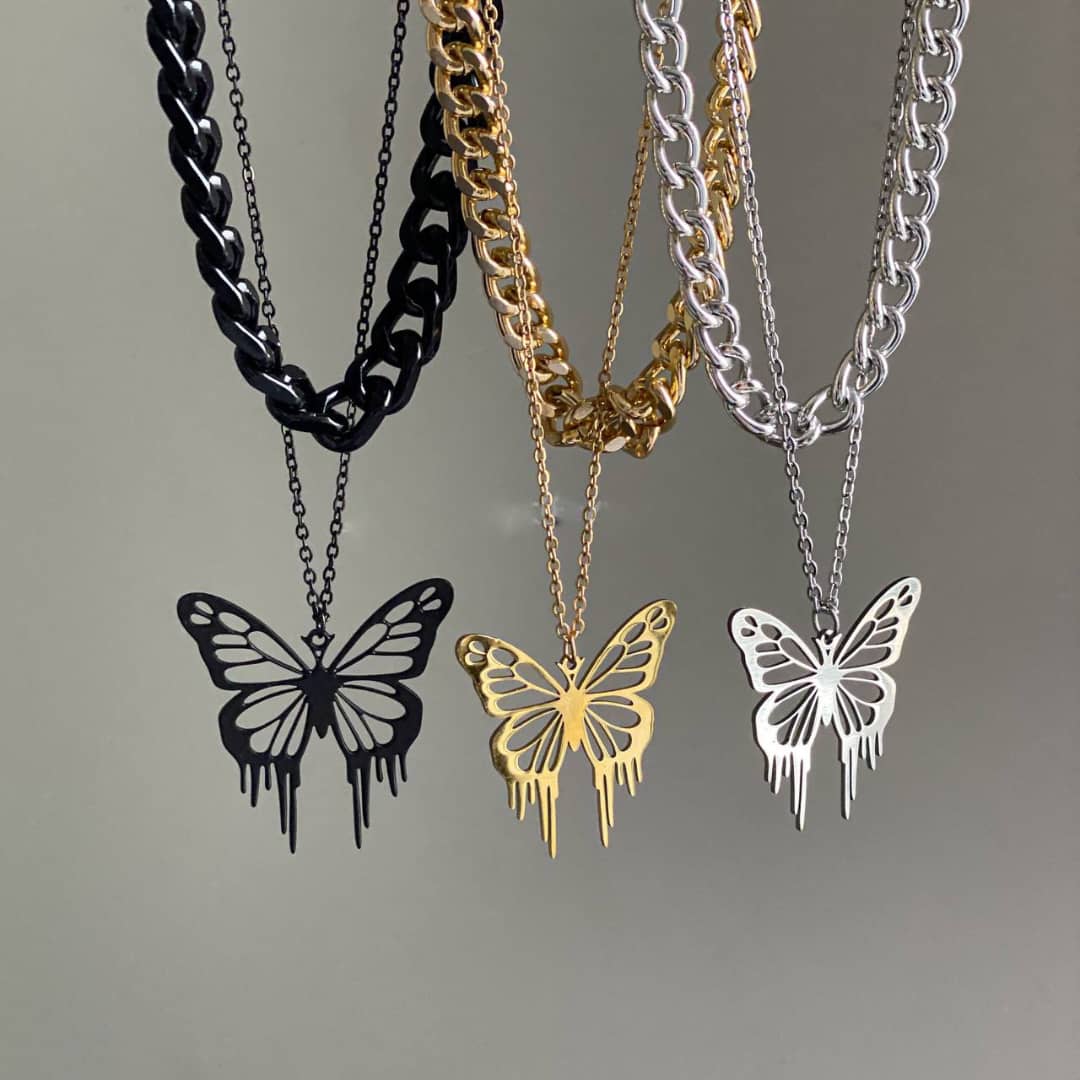 گردنبند پروانه ای لونادولاین
